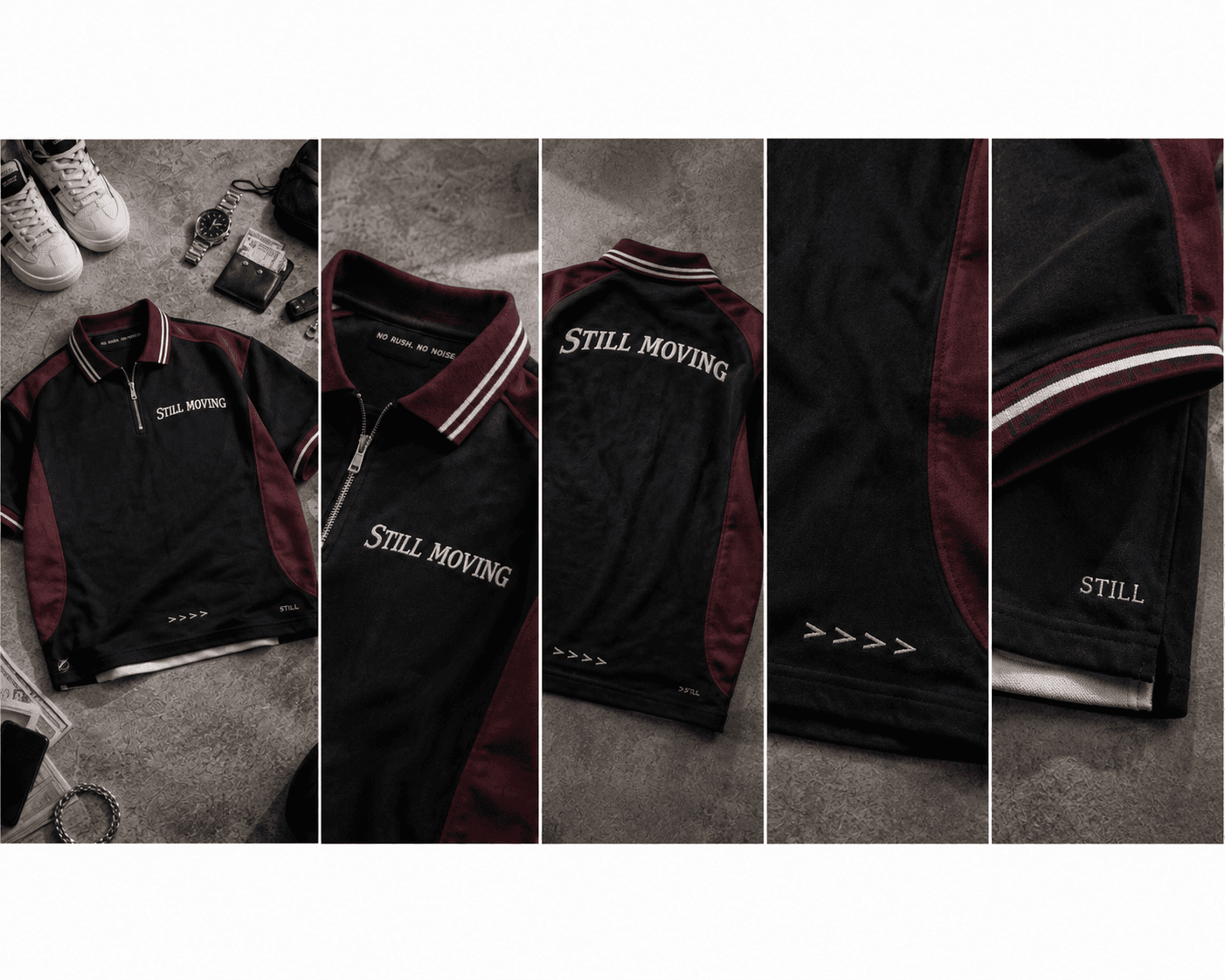 STILL MOVING Quarter-Zip Polo 2